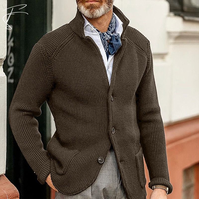 Raul ™ - Zeitlos strukturierte Strickjacke