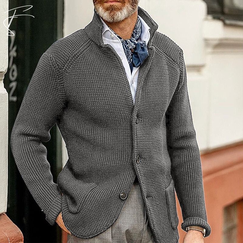 Raul ™ - Zeitlos strukturierte Strickjacke